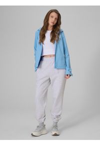 4f - 4F Kurtka softshell wiatroodporna membrana 5000 damska - niebieska XXL. Kolor: niebieski. Materiał: softshell. Wzór: gładki #2