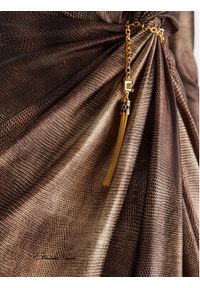 Elisabetta Franchi Sukienka wieczorowa AB-R35-57E2-V840 Brązowy Slim Fit. Kolor: brązowy. Materiał: syntetyk. Styl: wizytowy #3