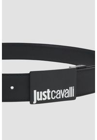 Just Cavalli - JUST CAVALLI Czarny dwustronny pasek Cintura. Kolor: czarny
