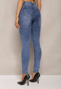 Renee - Niebieskie Elastyczne Jeansy Skinny z Efektem Push Up Aelona. Kolor: niebieski #3