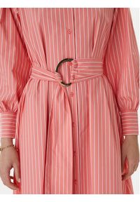 LOLA CASADEMUNT Sukienka koszulowa MS2616039 Koralowy Regular Fit. Kolor: pomarańczowy. Materiał: bawełna. Typ sukienki: koszulowe #4