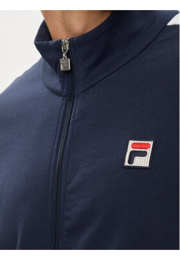 Fila Bluza FAM0617 Granatowy Regular Fit. Kolor: niebieski. Materiał: bawełna