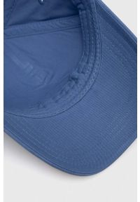 Hugo - HUGO czapka z daszkiem bawełniana kolor niebieski z aplikacją. Kolor: niebieski. Materiał: bawełna. Wzór: aplikacja #4