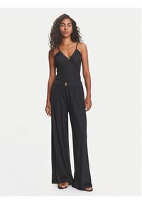 Emporio Armani Spodnie materiałowe EW000594 AF12206 FC043 Czarny Wide Leg. Kolor: czarny. Materiał: syntetyk