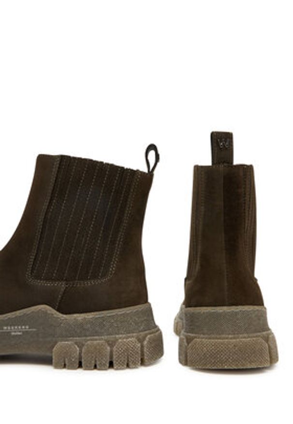 Weekend Max Mara Sztyblety 2525796035600 Brązowy. Kolor: brązowy. Materiał: zamsz, skóra