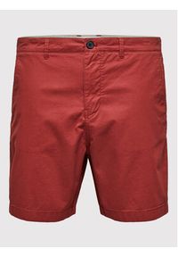 Selected Homme Szorty materiałowe Flex 16083844 Czerwony Regular Fit. Kolor: czerwony. Materiał: bawełna #6