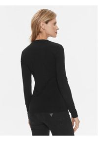Guess Bluzka W4RI76 J1314 Czarny Slim Fit. Kolor: czarny. Materiał: bawełna #3