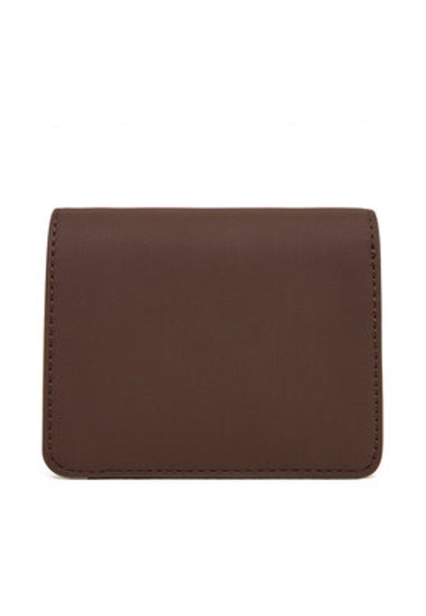 Love Moschino - LOVE MOSCHINO Mały Portfel Damski JC5612PP1NKD0301 Brązowy. Kolor: brązowy. Materiał: skóra