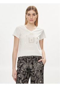 Liu Jo T-Shirt TA4137 J6040 Biały Regular Fit. Kolor: biały. Materiał: bawełna #1