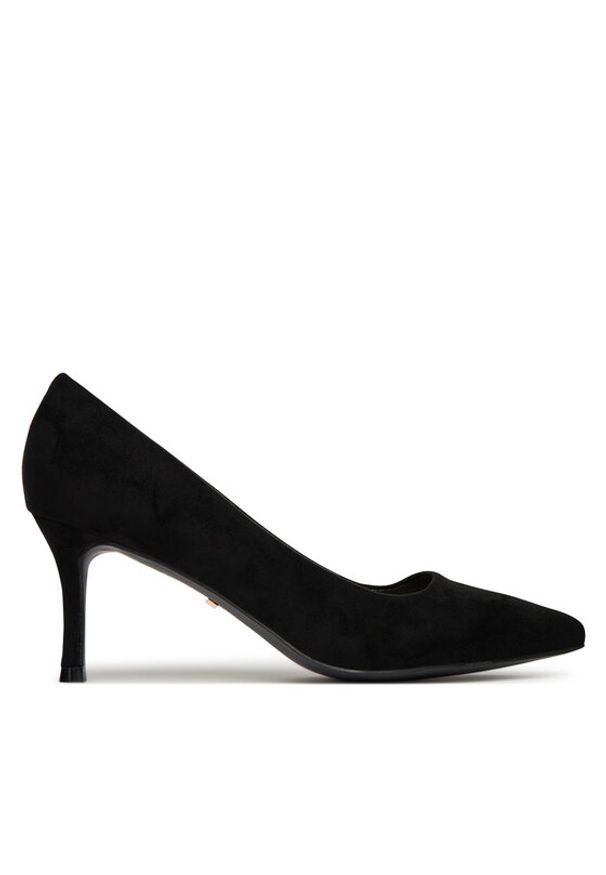 DeeZee Szpilki BK-0807 Czarny. Kolor: czarny. Materiał: skóra. Obcas: na szpilce