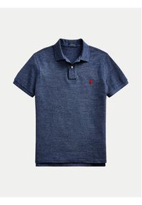 Polo Ralph Lauren Polo 710548797012 Niebieski Slim Fit. Typ kołnierza: polo. Kolor: niebieski. Materiał: bawełna #2