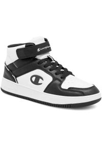 Champion - Buty na co dzień dziecięce CHAMPION REBOUND LOW na rzepy. Okazja: na co dzień. Zapięcie: rzepy. Kolor: czarny. Materiał: materiał, syntetyk, tkanina