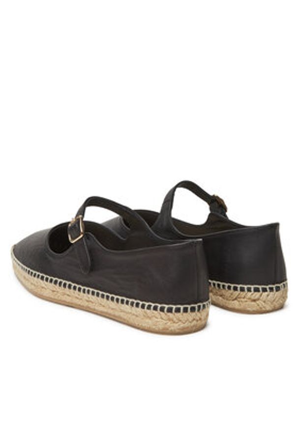 Castañer Espadryle Pepa/250 025701 Czarny. Kolor: czarny. Materiał: skóra