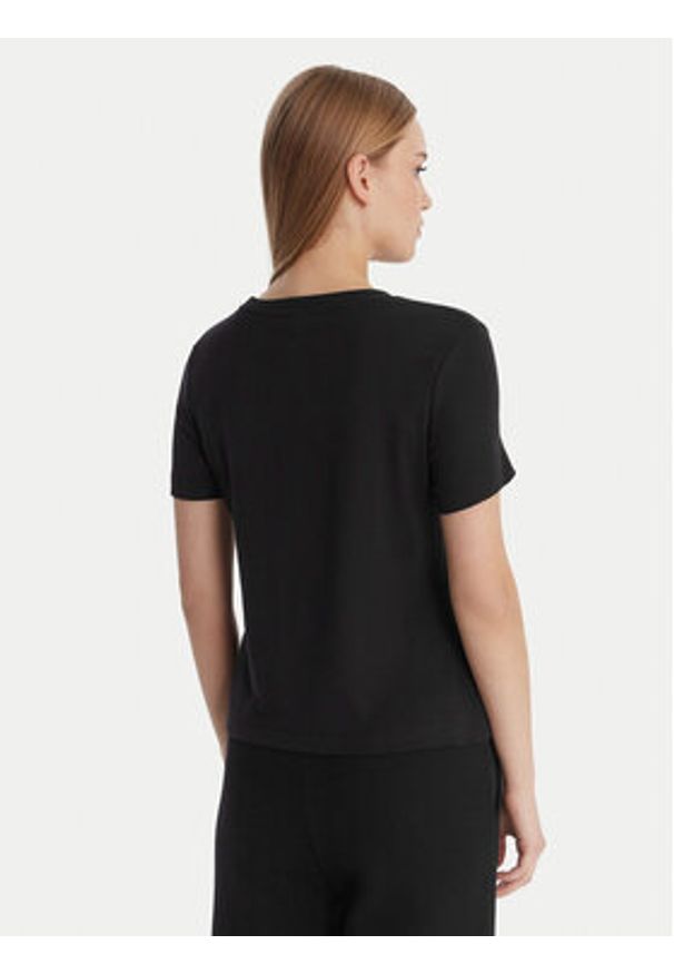 Guess T-Shirt V6RI17 KD741 Czarny Regular Fit. Kolor: czarny. Materiał: bawełna