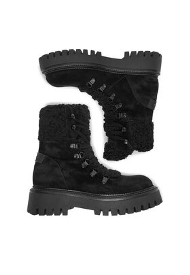 G-Star RAW - G-Star Raw Trzewiki EO-UFUK-8003-25 Czarny. Kolor: czarny. Materiał: zamsz, skóra