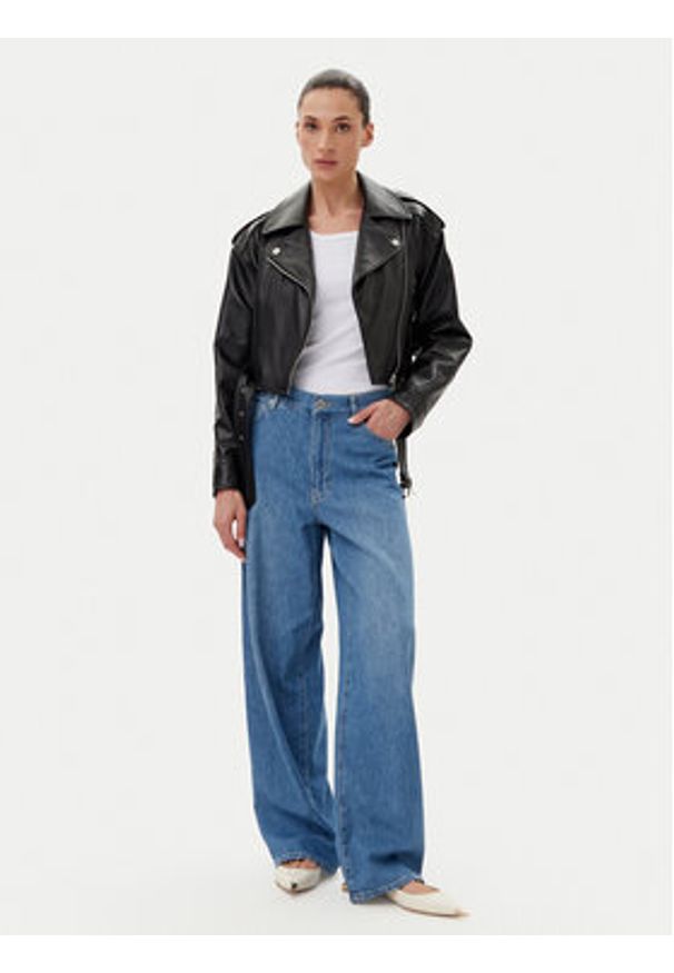 Pinko - PINKO Jeansy 104601 A2DR Niebieski Relaxed Fit. Kolor: niebieski