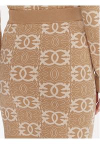 Pinko - PINKO Spódnica mini Bang Bang 106040 A2YD Beżowy Slim Fit. Kolor: beżowy. Materiał: wiskoza #5