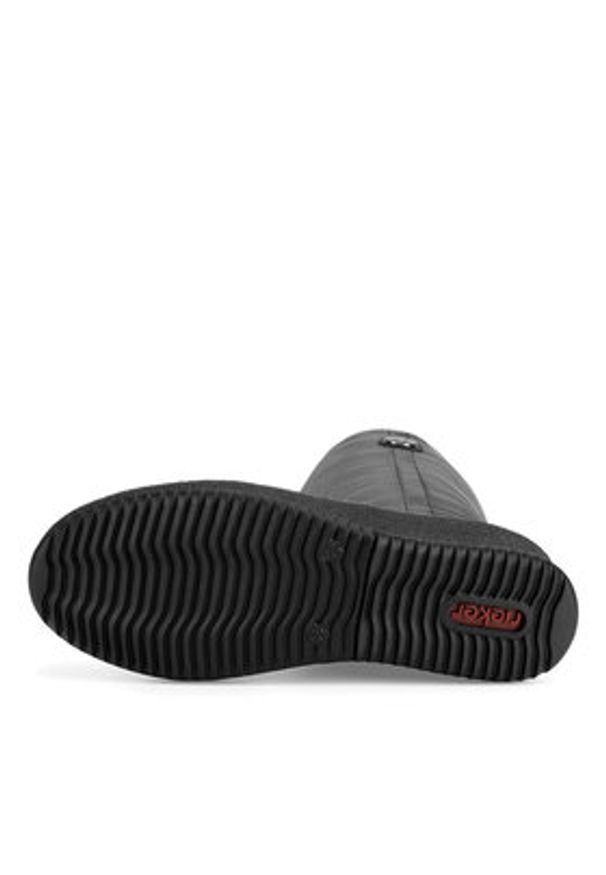 Rieker Kozaki Y4470-01 Czarny. Kolor: czarny. Materiał: skóra