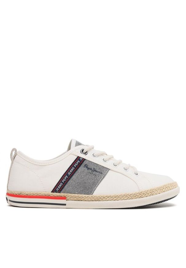 Pepe Jeans Espadryle Maoui Tape PMS30917 Biały. Kolor: biały. Materiał: materiał