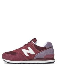 New Balance Sneakersy U574ABO Bordowy. Kolor: czerwony. Materiał: materiał. Model: New Balance 574 #6