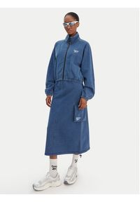 Reebok Spódnica midi Naida RK25487CCW Niebieski Regular Fit. Kolor: niebieski. Materiał: bawełna #3