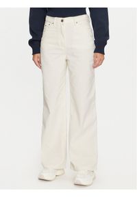 Tommy Jeans Spodnie materiałowe Claire DW0DW19917 Écru Loose Fit. Materiał: sztruks #1