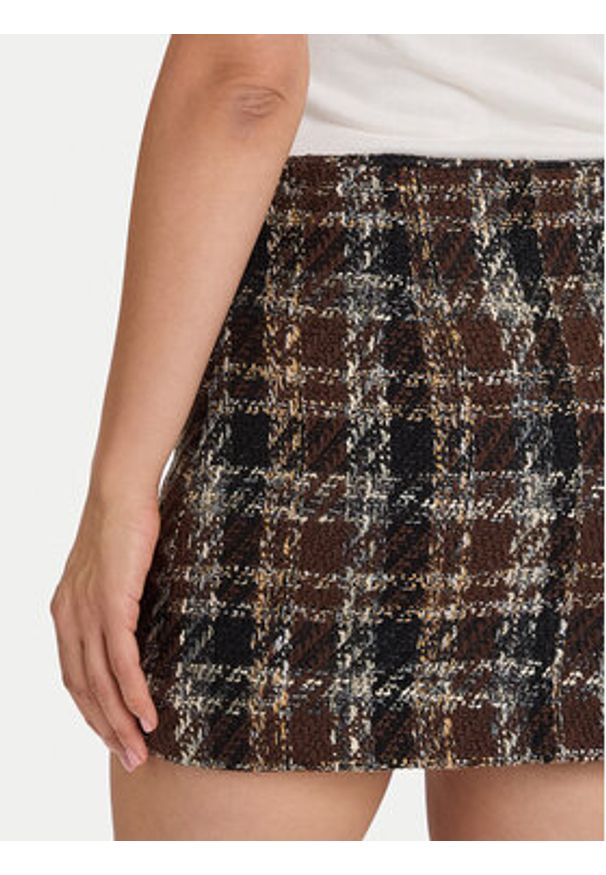 ViCOLO Spódnica mini TF0309 Brązowy Regular Fit. Kolor: brązowy. Materiał: syntetyk
