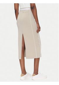 EA7 Emporio Armani Spódnica midi 7W000279 AF12501 U6155 Beżowy Regular Fit. Kolor: beżowy. Materiał: syntetyk #4