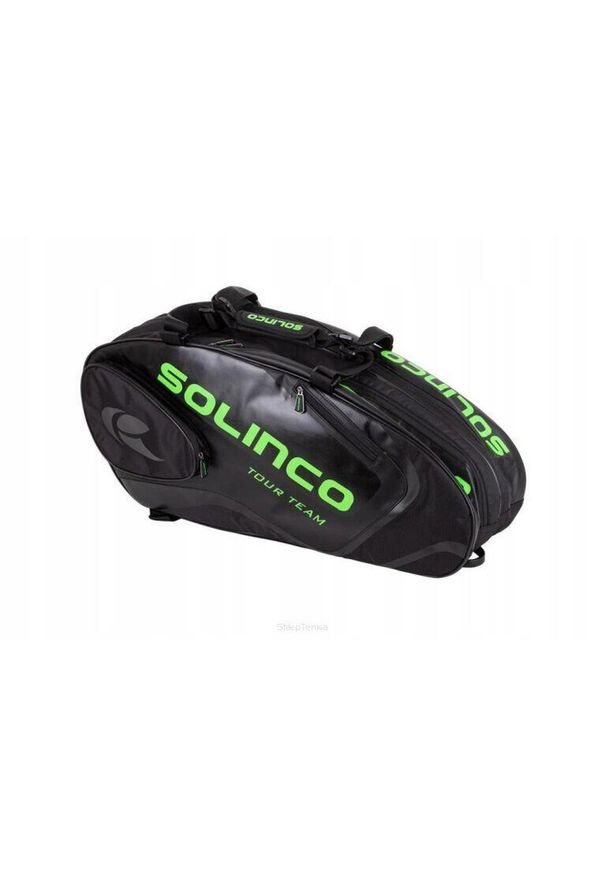 SOLINCO - Torba tenisowa Solinco Racquet Bag 6. Kolor: czarny, zielony, wielokolorowy. Sport: tenis