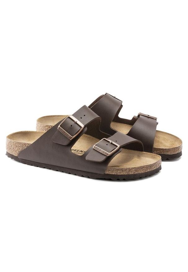 Kapcie Birkenstock Arizona Mocca Dorosłych. Kolor: brązowy. Materiał: syntetyk, skóra, materiał. Sezon: lato