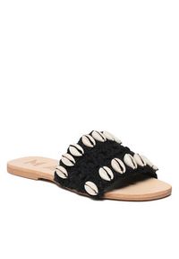 Manebi Klapki Sandals - Yucatan S 2.9 Y0 Czarny. Kolor: czarny. Materiał: materiał #5