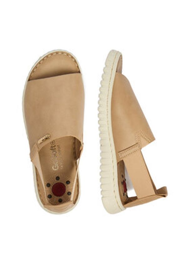 Go Soft Sandały CEO-LA319143-6 Beżowy. Kolor: beżowy. Materiał: materiał