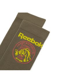 Reebok Skarpety długie CL Outdoor Sock HD9946 Khaki. Kolor: brązowy. Materiał: materiał