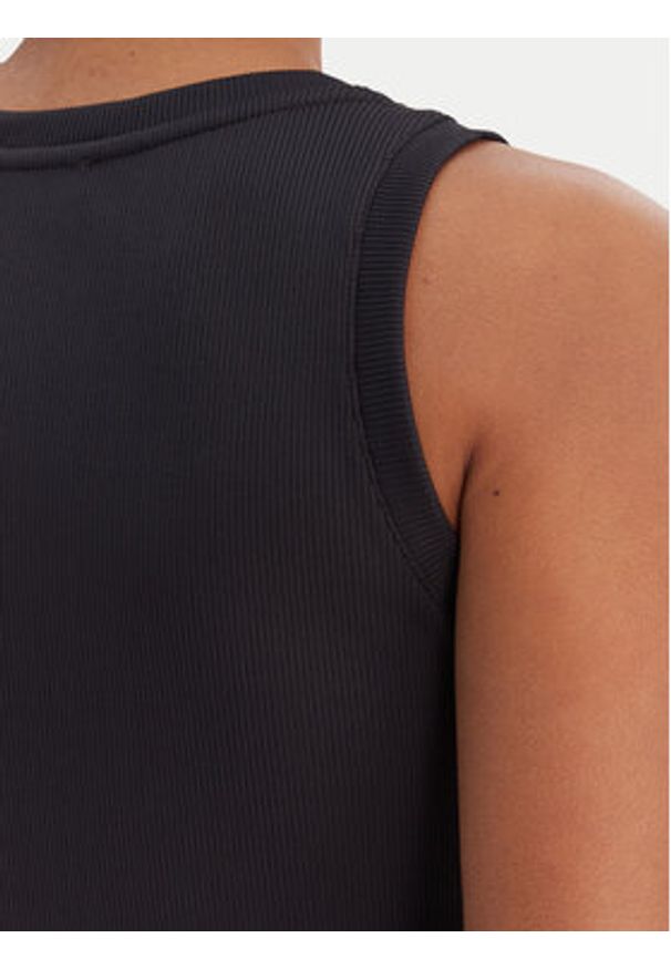 Fracomina Top FP26ST2003J42701 Czarny Slim Fit. Kolor: czarny. Materiał: syntetyk