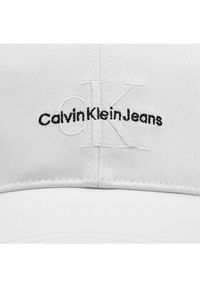 Calvin Klein Czapka z daszkiem Monologo Embro K50K512180 Biały. Kolor: biały. Materiał: bawełna