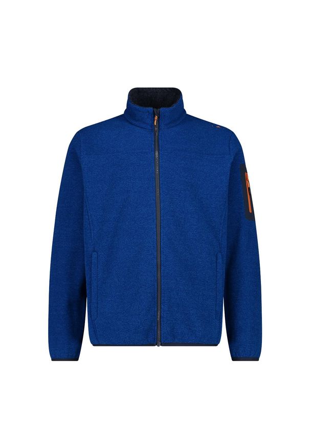 Bluza męska turystyczna CMP 38H2237. Kolor: niebieski. Materiał: polar. Sport: turystyka piesza