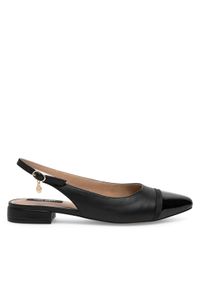 Nine West Baleriny SY2124 Czarny. Kolor: czarny. Materiał: syntetyk #1