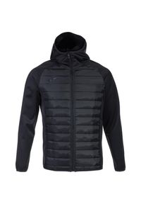 Joma - Kurtka bluza sportowa męska Berna III Softshell Hoodie. Kolor: czarny. Materiał: poliester. Sport: piłka nożna