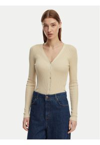 only - ONLY Kardigan Mist 15363392 Beżowy Slim Fit. Kolor: beżowy. Materiał: wiskoza #1