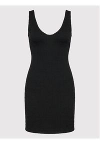Brave Soul Sukienka codzienna LDRJ-544ANDERS Czarny Slim Fit. Okazja: na co dzień. Kolor: czarny. Materiał: bawełna. Typ sukienki: proste. Styl: casual #5