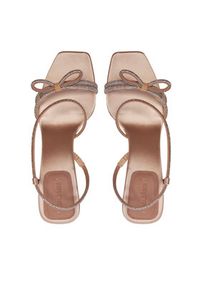 Max Mara Sandały Crystalsandal 24245264116 Różowy. Kolor: różowy. Materiał: materiał