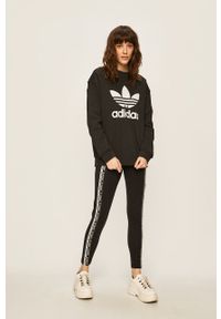 adidas Originals - Bluza. Okazja: na co dzień. Typ kołnierza: bez kaptura. Kolor: czarny. Materiał: bawełna, materiał, dzianina, elastan. Wzór: nadruk. Styl: casual #5