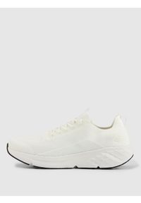 4f - 4F Niskie sneakersy sportowe VELOCORE męskie - białe 45. Okazja: na co dzień. Zapięcie: sznurówki. Kolor: biały. Materiał: dzianina, guma. Szerokość cholewki: normalna #1