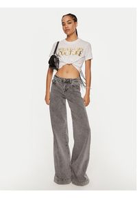 Versace Jeans Couture T-Shirt 77HAHT01 CJ00T Biały Regular Fit. Kolor: biały. Materiał: bawełna #2