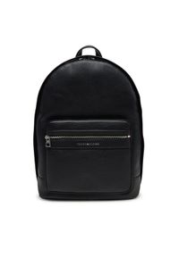 TOMMY HILFIGER - Tommy Hilfiger Plecak Th Central Backpack AM0AM13201 Czarny. Kolor: czarny. Materiał: skóra