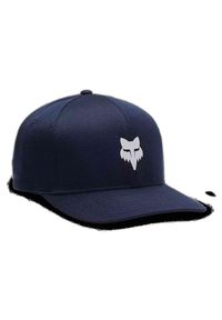 FOX - Czapka z daszkiem Fox Head Tech Flexfit Hat. Kolor: niebieski. Styl: sportowy