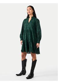 YAS Sukienka codzienna Holi 26027162 Zielony Regular Fit. Okazja: na co dzień. Kolor: zielony. Materiał: bawełna. Typ sukienki: proste. Styl: casual #4