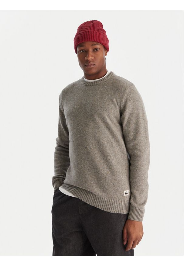 Quiksilver Sweter Slow Song Neppy EQYSW03325 Szary Regular Fit. Kolor: szary. Materiał: syntetyk
