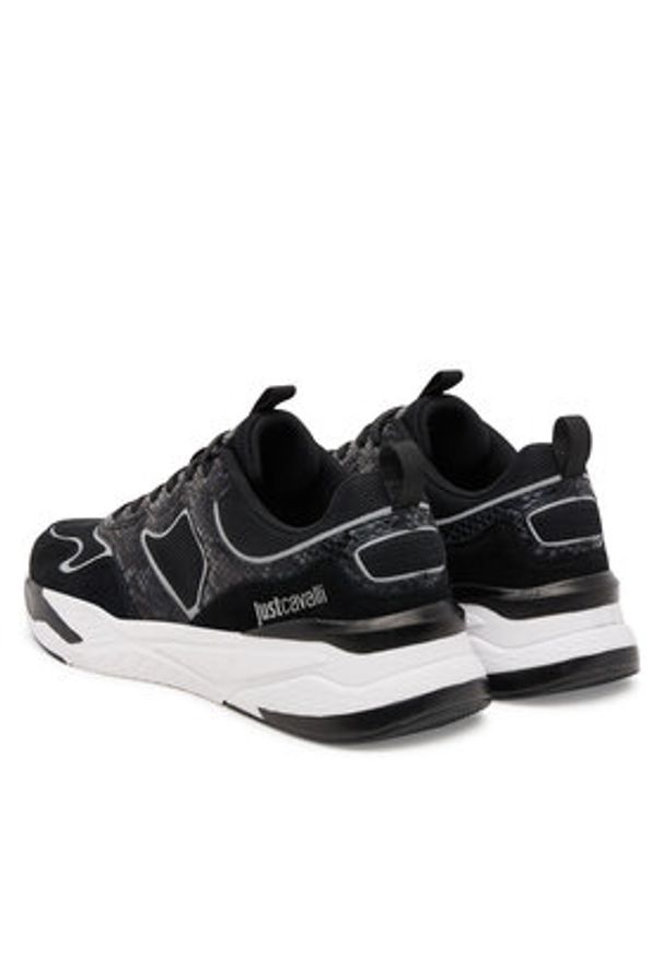 Just Cavalli Sneakersy Fondo Nevada Dis 2 79QA3SD1 ZSD37 Czarny. Kolor: czarny. Materiał: materiał