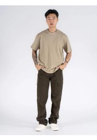 MARCUS - Męskie Spodnie Materiałowe Marcus Gerry Cargo 5052 Olive Green 16-200145. Materiał: materiał #4